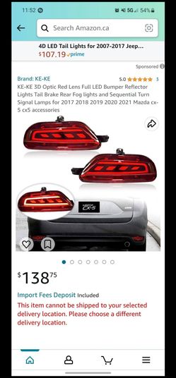 Mazda Cx5 Rear Bumper Lights