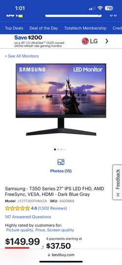 27” Samsung Monitor