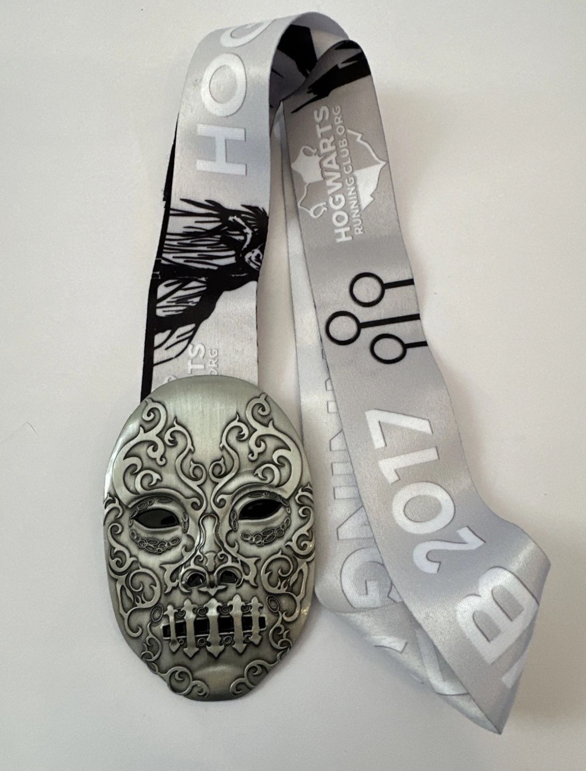 Harry Potter Hogwarts Race Medal Unmasked Run for Your Life Running Club 2017