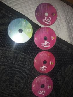 5 Zumba DVD's