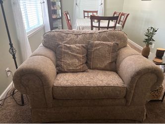 Free couch  and oversized chair in excellent condition