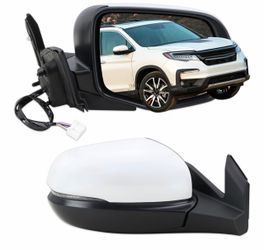 Honda Pilot 2016-2022Right Passenger Side Mirror Compatible With 2016 2017 2018 2019 2020 2021 2022 Honda Pilot With Manual Folding Power Glass Turn S