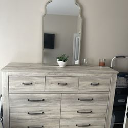 Dressed & Nightstand With Lamp