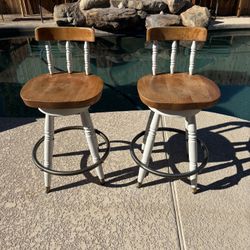 Two Wooden Stools