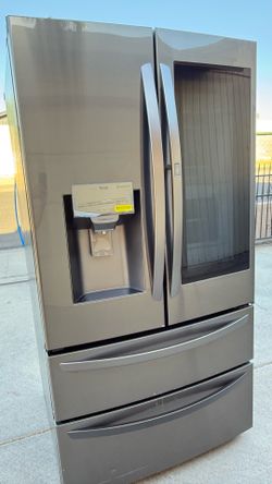 REFRIGERATOR LG 4 DOORS BLACK STAINLESS STEEL