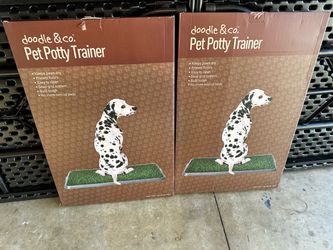 Dog potty trainer pan W/ Artefial  grass