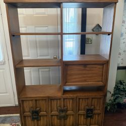 Two-sided Oak Bookcase