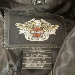 3x Harley Davidson Genuine Leather biker Jacket  