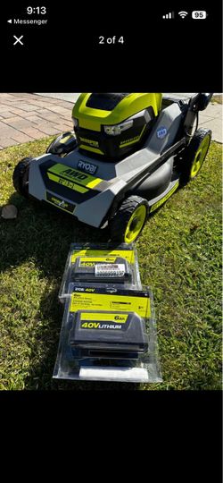 Ryobi 40V 21" AWD Brushless Lawn Mower with Batteries
