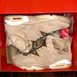 Brand New Jordan 6 Retro “Travis Scott British Khaki” Men’s size 13