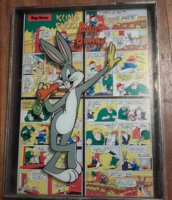 Bugs Bunny 1974 Comic Strip Framed Kung Fudd 18x14 Elmer