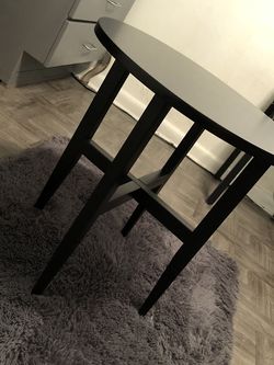 Round Black Table