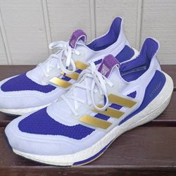 Adidas UltraBoost 21 Primeknit Boost NCAA Washington Huskies Sz 10 Men