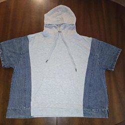 Short Sleeve Hoodie, Size Large