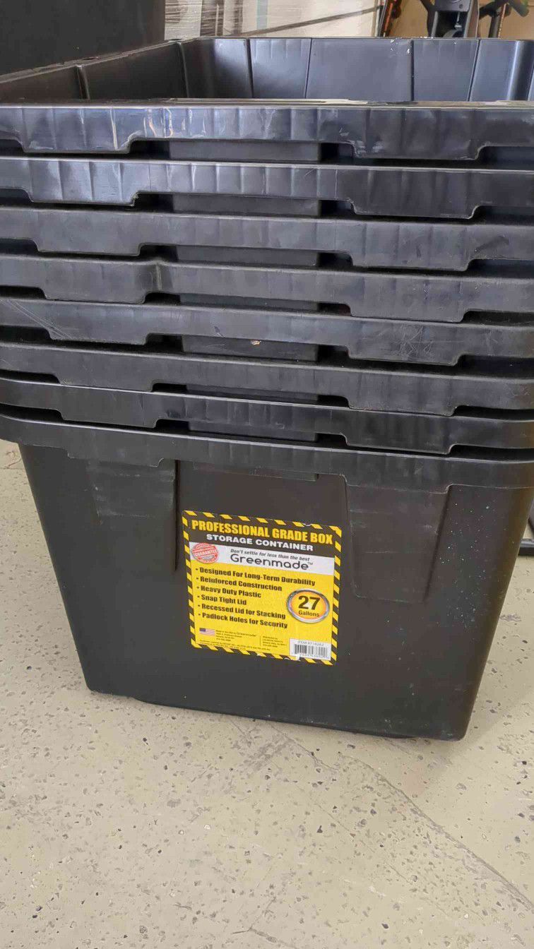 Heavy Duty Tough Box Storage Bin Container 27 Gallon Made In USA for Sale  in Santa Ana, CA - OfferUp