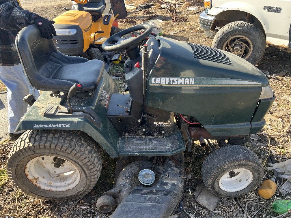 Craftsman Gt5000 Runs And Mows As It Should New Belts New Battery 650 Cash 