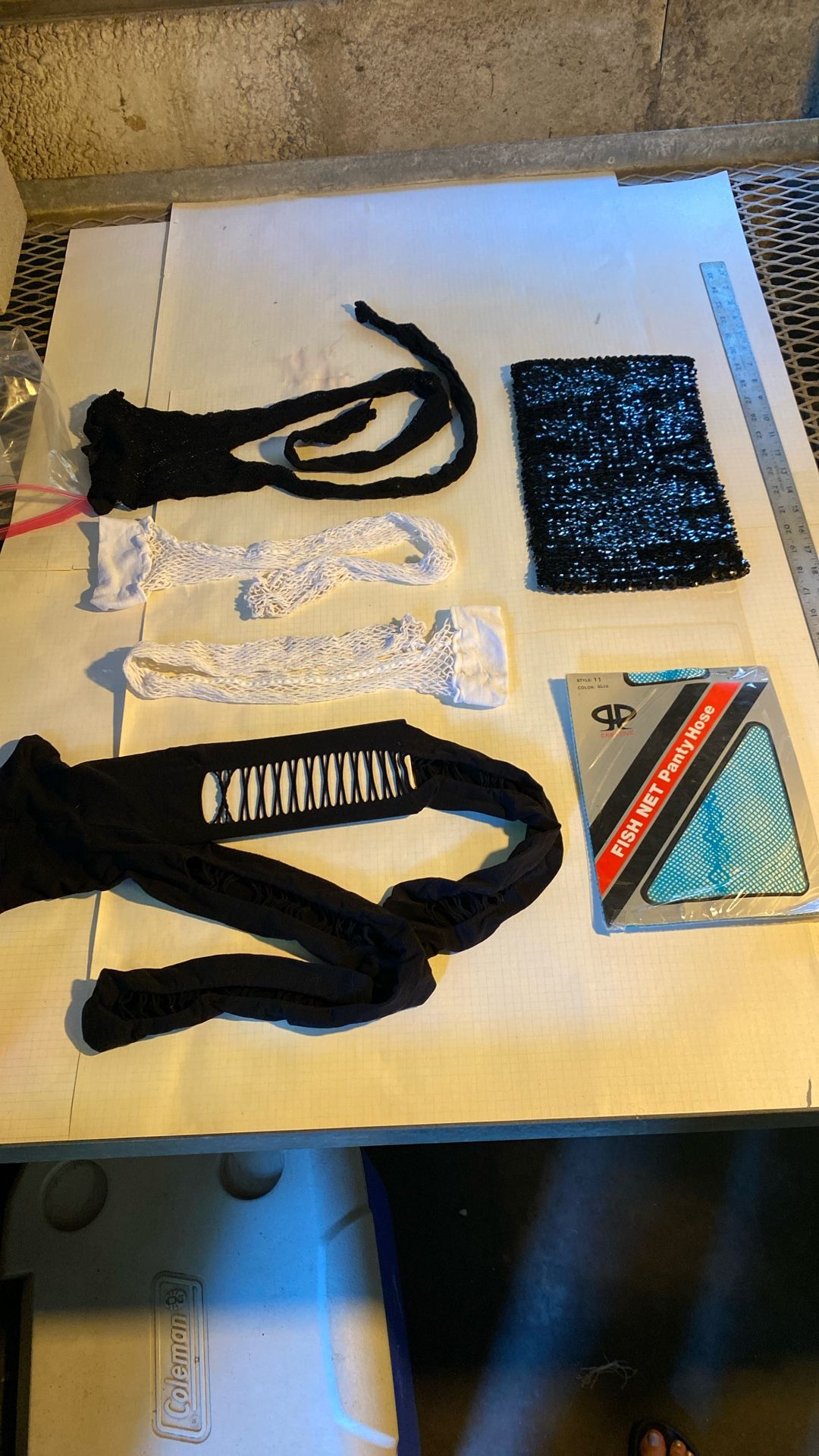 Costume - FishNets, Sequence Tube Top