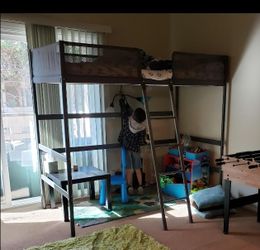 IKEA TUFFING Twin Loft Bed Frame – Walnut Pick Up