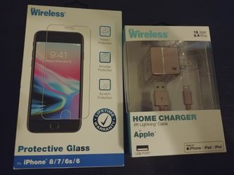 Iphone charger + screen protector