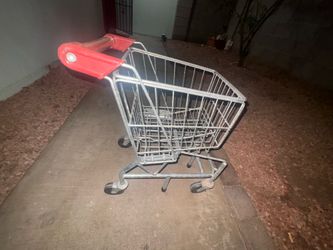 MINI VINTAGE SHOPPING CART!