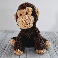 5" Brown Beige Monkey Chimpanzee Bean Bag Plushie Stuffed Animal Toy by Target. No. 48213. Baby Shower Nursery Gift. Pre-owned in excellent condition.