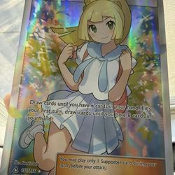 Lillie Trainer Pokemon Card Jumbo Card 