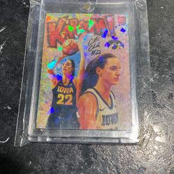 Caitlin Clark Rookie Cracked Ice Kaboom Promo Card /100