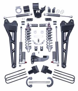🔥 4" COILOVER SUSPENSION SYSTEM WITH FALCON MAX3.3 SHOCKS AND RADIUS ARMS - 2017-2022 FORD SUPER DUTY F250/F350 4WD 🔥