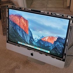 iMac 21.5in 2011, works great, missing g front plastic screen bezel