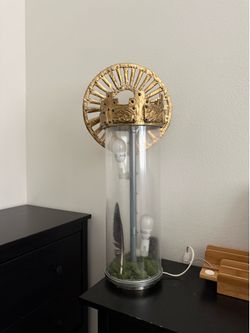 Tube desk lamp inspired by The Green Knight