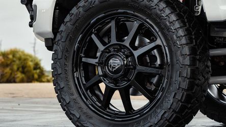 22"/24" 8X200/210 /10X225 Fuel Wheels D911 Circuit Dually Gloss Black Off-Road Rims