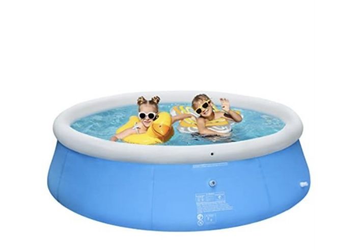 8ft x 27in Decorlife Easy Set up Inflatable Pool for Kids and Adults. New