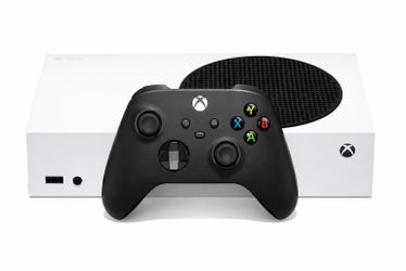 Xbox series S, with costume controller.