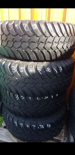 35x1250x17 all 4 exellent tires