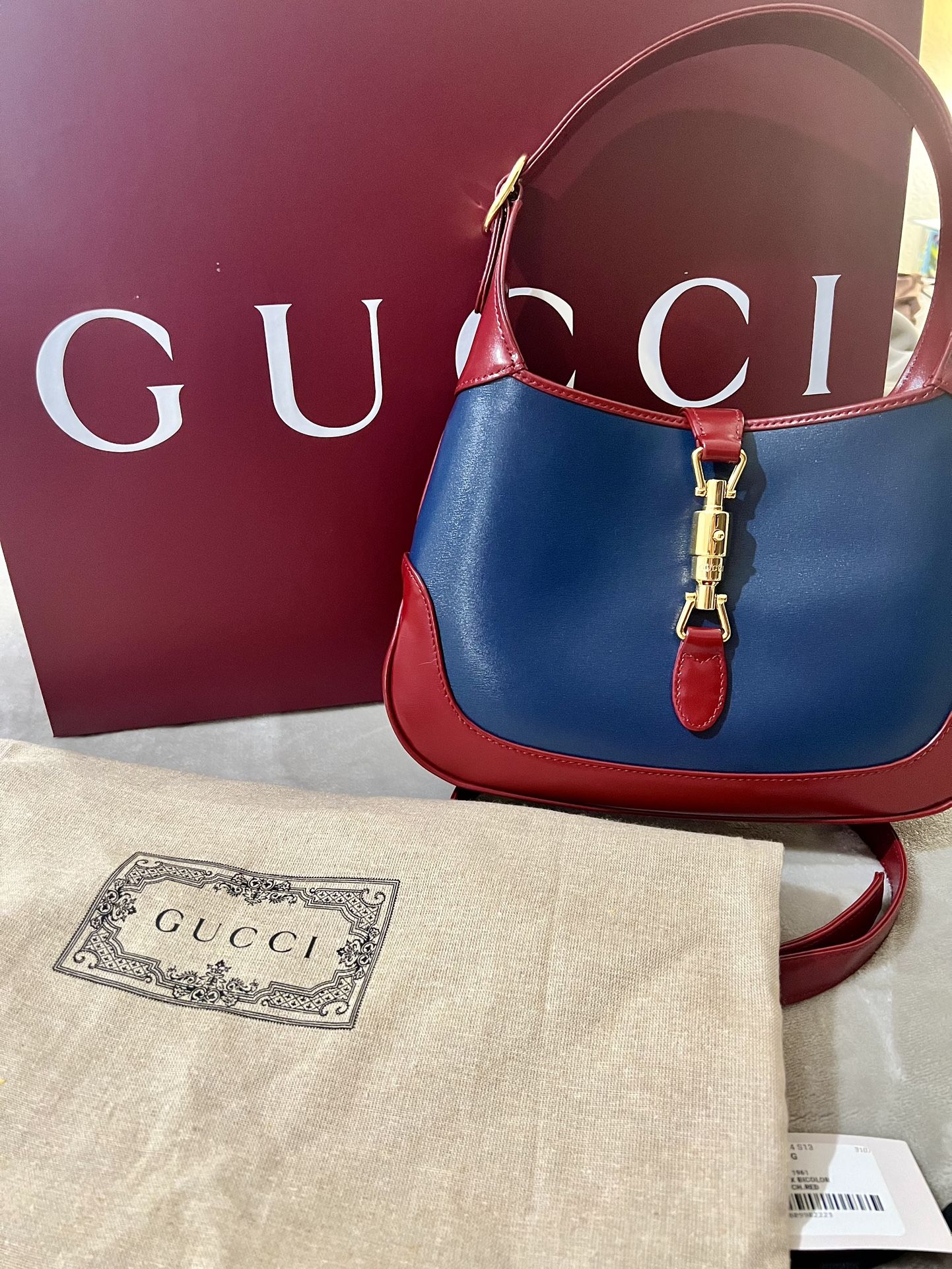 Gucci Jackie Bag Red Authentic Classic Gucci Jackie 1961 Small