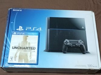 Playstation 4 With Box And Game