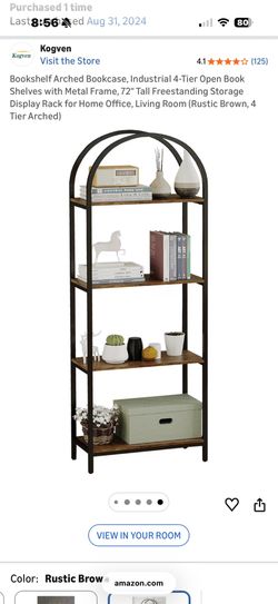 Bookshelf Arched Bookcase