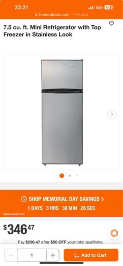 Frigidaire 7.5 cu. ft. Top-Freezer Refrigerator