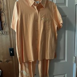 Woman Cotton Pant Suit