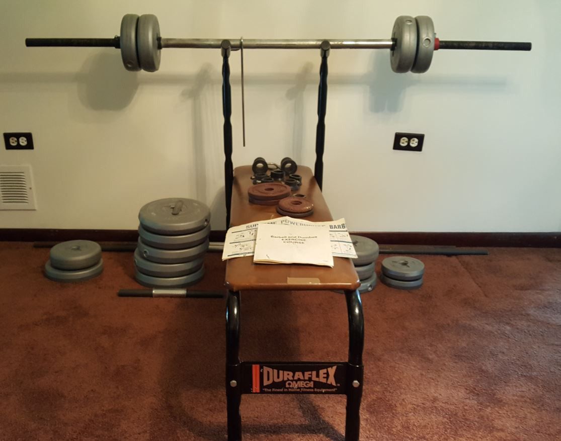 Duraflex Weight Bench with Weights for Sale in Palatine, IL OfferUp