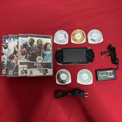 PSP 1000 Fat Model With Many Games & Charger
