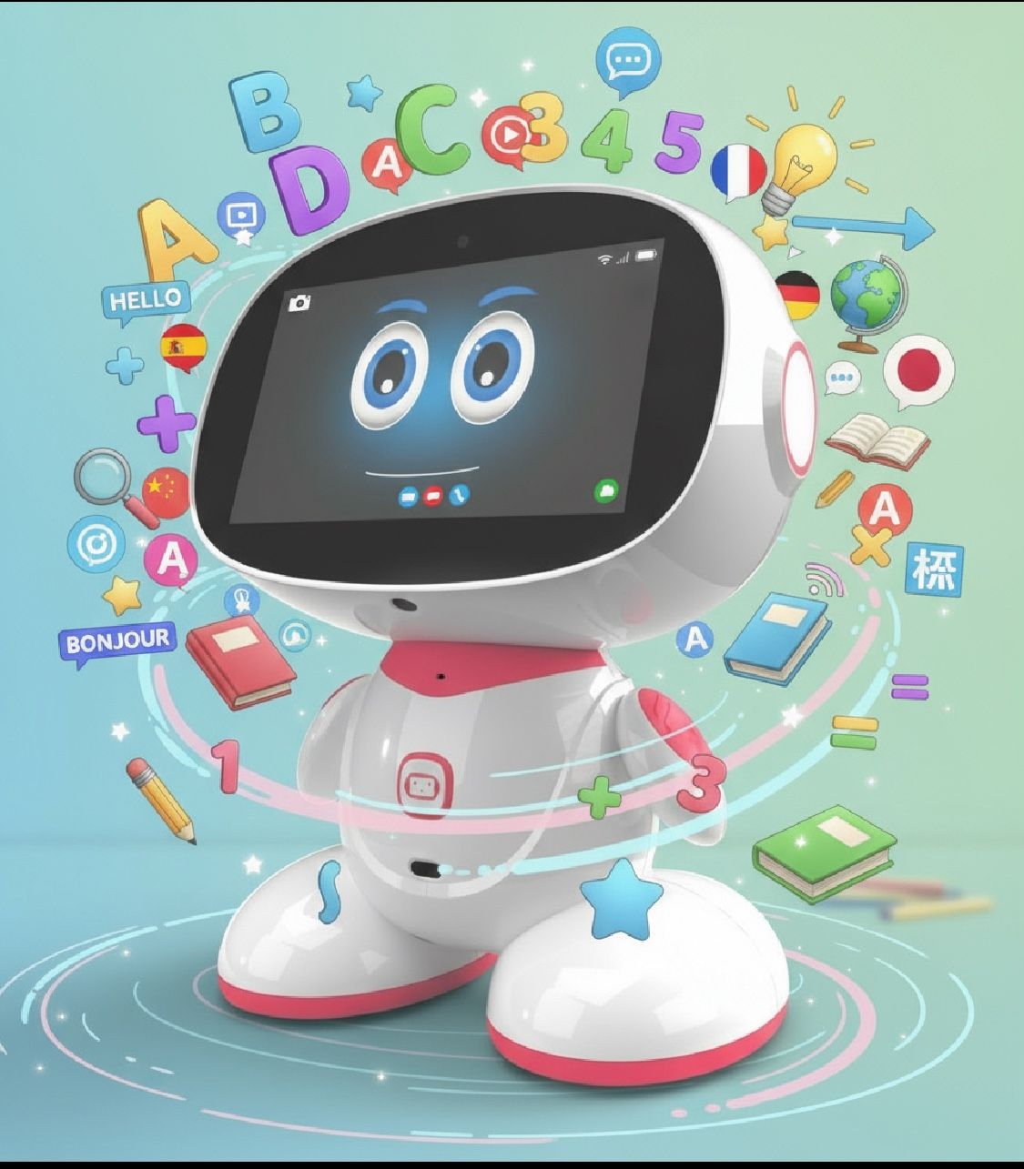 Misa 2 Playful Learning STEM Programmable Robot, Voice-Activated AI Tutor, Autonomous, Educational Games, Smart AI Skills, Multilingual Translation