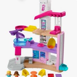 Fisher-Price Little People Barbie Little Dreamhouse Interactive Playset & convertible car