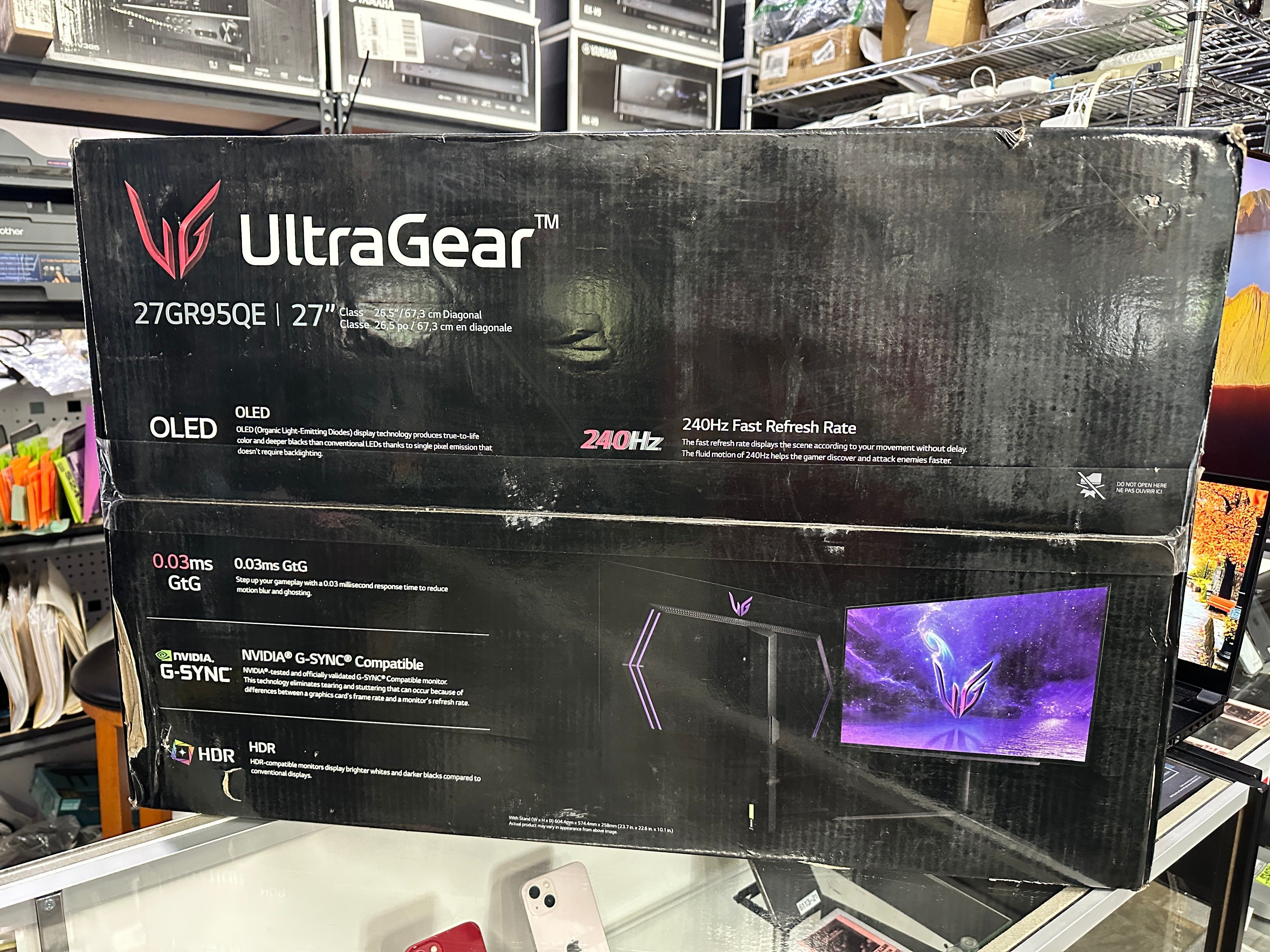 HUGE MONITOR SALE 27" LG UltraGear™ OLED Gaming Monitor QHD 1440P 27GR95QE-B
