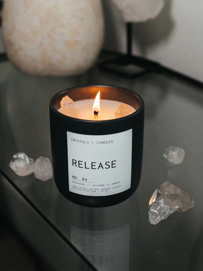 Hand Poured Crystal Infused Candles