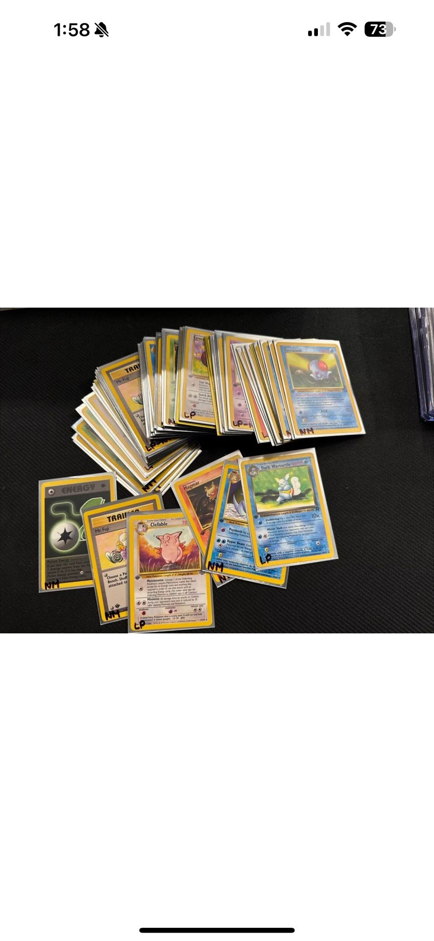 Pokmon First Edition WOTC 82 Card Bundle Team Rocket, Jungle, Fossil, ETC