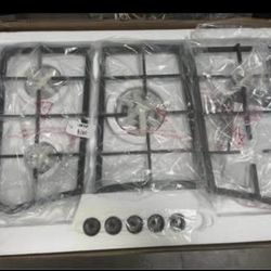 New 30 inch Gas Cooktops Dual Fuel Sealed 5 Burners Gas Cooktop Drop-In Stainless Steel Gas Hob Gas