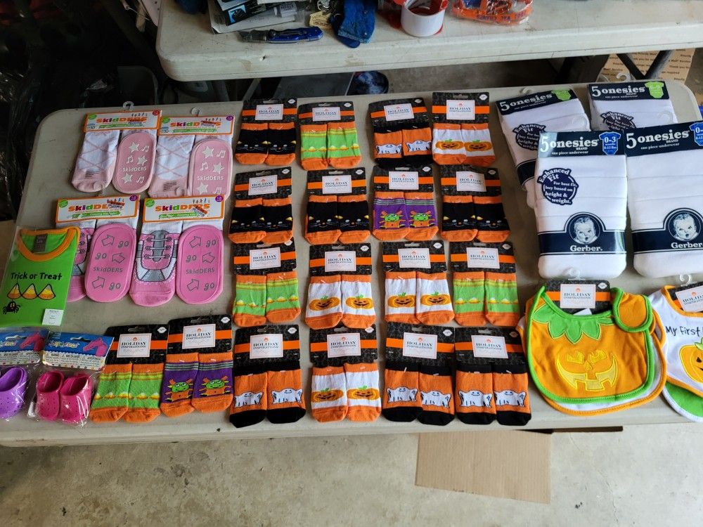 New Assorted Infant Clothes, Socks And Shoes