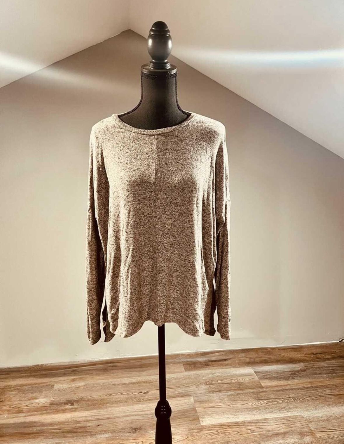 Small Pink & Gray Sweater