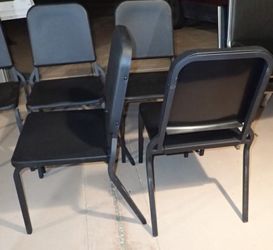 Set of 4 Black Stackable Chairs Melody Band Music Chairs for Sale in Bakersfield CA OfferUp